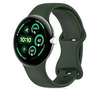 MELEJIA Correa de Silicona Compatible con Google Pixel Watch 4 41mm/3 41mm/Pixel Watch 2/1, Silicona Pulseras de Repuesto, Ajustable Repuesto Correa-Azul Claro