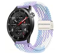MELEJIA Correa trenzada magnética de 22 mm, cierre magnético de 22 mm | Correa trenzada para Xiaomi Redmi Watch 5 Active/5 Lite/Watch S5 46mm/Watch S4, correa ajustable con cierre magnético