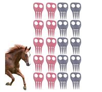Melena de caballos y cepillo de cola, cepillo de caballos | Cepillo de preparación portátil multifuncional suave de servicio pesado - 20x peine ergonómico profesional de cuidado de caballos, herramien