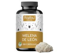 Melena de Leon 58.500 mg (30:1) por dosis diaria - Alta absorción Lions Mane (Hericium erinaceus) con vitamina C y pimienta negra - 30 % polisacáridos, 5 % betaglucanos - Sin OGM y Sin gluten