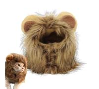 Melena de león - Cruelty Cat Lion Mane - Peluca de melena de león para mascotas, sombrero | Peluca de melena de león cómoda y cálida, traje de halloween, ropa de fantasía