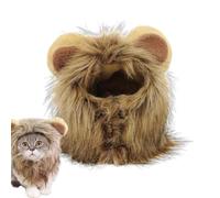 Melena de león - Cruelty Cat Lion Mane - Peluca de melena de león para mascotas, sombrero | Peluca de melena de león cómoda y cálida, traje de halloween, ropa de fantasía