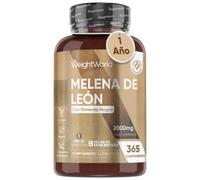 Melena de León en comprimidos - 2000 mg 365 Tabletas para 1 Año de Suministro - Suplemento de Apoyo Digestivo y Cognitivo