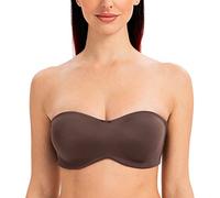 MELENECA - Sujetador con Aros sin Relleno Reductor sin Tirantes Bandeau para Mujer Expresado 100F