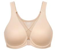 MELENECA - Sujetador Corrector de Postura sin Aros con Soporte para la Espalda y Cierre Frontal para Mujeres Beige 100F