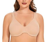 MELENECA Sujetador minimizador sin Costuras, con Aros, Cobertura Completa, Talla Grande, para Mujer Beige 105H