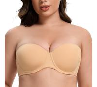 MELENECA - Sujetador sin Tirantes Tallas Grandes Push Up de Silicona para Mujer Sunkiss 95F
