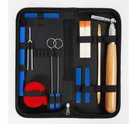 MELHA Kit de afinación de piano con funda, 13 llaves de afinación de piano, martillo de goma, juego de herramientas de palanca de afinación para principiantes