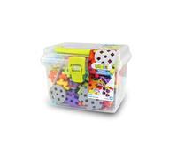 Meli Basic Constructor Travel Box 250 - Juguete Creativo para niños - 250 Bloques de construcción de Colores - Fomentar la motricidad y la Creatividad Viajes - Juego a Partir de 3 años