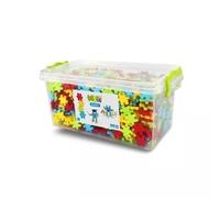 Meli Basic Letters EDU 1200 Set - 1200 bloques de construcción con letras para niños a partir de 3 años, promueve la lectura, la escritura y la creatividad, caracteres polacos, compatible básico