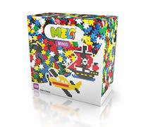 Meli Bloques de construcción Minis 1200 | Bloques de construcción para niños a Partir de 3 años | Creativo Mosaico y construcción 3D | 1200 Piezas en 6 Colores | Promueve la motricidad y la