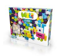 Meli Minis Cube Pink - 200 bloques de construcción (2 x 2 cm) en colores pastel - Juguete creativo de construcción para niños a partir de 3 años - Estimula las habilidades motoras y la imaginación