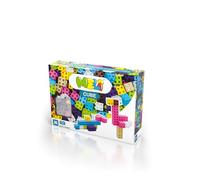 Meli Minis Cube Pink - 50 bloques de construcción, juguete creativo para niñas a partir de 3 años, 2 cm × 2 cm, colores neón, diversión de construcción, sin BPA, certificado CE