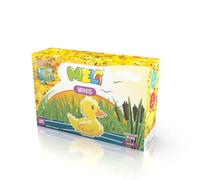 Meli Minis Duck Set - 250 bloques de construcción, juguete creativo para niños a partir de 3 años, construcción de pato amarillo, escala 1:1, instrucciones de 37 x 23 cm, sin BPA, certificado CE