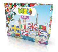 Meli Minis Flags Set - 700 bloques de construcción, juguetes creativos para niños a partir de 3 años, construcción de banderas de todo el mundo, instrucciones con 84 banderas, tamaño 21 x 15 cm