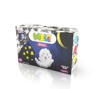 Meli Minis Ghost Set - 250 bloques de construcción, juguetes creativos para niños a partir de 3 años, construcción de espíritu blanco, escala 1:1, instrucciones de 37 x 23 cm, sin BPA, certificado CE