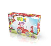 Meli Minis Tractor 250 | 250 Bloques de construcción en Rojo, Azul, Gris, Negro y Amarillo | Juguete de construcción para niños a Partir de 3 años | Juego Educativo Creativo para motricidad Fina y