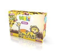 Meli Minis Wildtiere 500 - Juego de Bloques de construcción creativos para niños a Partir de 3 años, 500 minibloques de construcción de Colores para Construir imaginativamente | Fomenta la motricidad