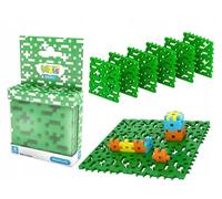 Meli Placa Base básica Verde | Juego de 6 Placas de construcción para construcciones Creativas | Compatible con Bloques básicos | Estable y Duradero | Fomenta la Creatividad y la motricidad