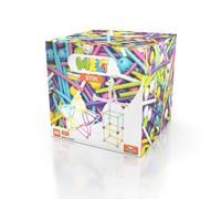 Meli Stick Pink 300 - 300 Bloques de construcción Stik Coloridos para construcciones Creativas - Incluye Bolas y Varillas