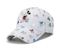 Meliaen 1 Pza Gran Oferta Gorra de Dibujos Animados for Mujer Mickey Mouse béisbol Ropa de Calle Femenina Sombrero de papá(White)
