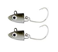 Meliaen 2 unids/Bolsa Jig señuelo Negro Minnow 5g 10g 15g 25g 40g señuelo de Jigging for lubina Cebo Artificial Giratorio(002,15g Head)