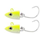 Meliaen 2 unids/Bolsa Jig señuelo Negro Minnow 5g 10g 15g 25g 40g señuelo de Jigging for lubina Cebo Artificial Giratorio(003,25g Head)