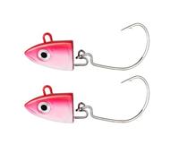 Meliaen 2 unids/Bolsa Jig señuelo Negro Minnow 5g 10g 15g 25g 40g señuelo de Jigging for lubina Cebo Artificial Giratorio(004,25g Head)
