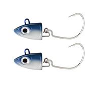 Meliaen 2 unids/Bolsa Jig señuelo Negro Minnow 5g 10g 15g 25g 40g señuelo de Jigging for lubina Cebo Artificial Giratorio(001,40g Head)