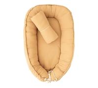Meliboo, Reductor de Cama para bebé, para la Cama Bebe Cocoon, Nido de Bebé, Almohada con Funda extraíble, portátil y Transpirable, Baby Nest, Muselina
