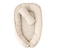 Meliboo, Reductor de Cama para bebé, para la Cama Bebe Cocoon, Nido de Bebé, Almohada con Funda extraíble, portátil y Transpirable, Baby Nest, Muselina