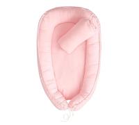 Meliboo, Reductor de Cama para bebé, para la Cama Bebe Cocoon, Nido de Bebé, Almohada con Funda extraíble, portátil y Transpirable, Baby Nest, Muselina