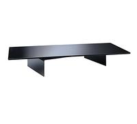 Meliconi 469005 Rotobridge Elite L - Base giratoria TV, Negro | con Estante Cristal Templado, Capacidad 70kg, Compartimento Audio/Video, Made in Italy, Negro