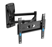 Meliconi, Slimstyle Plus 200 SDR, Soporte de Pared para TV con Brazo y Doble Rotación, Soporte para TV de Pantalla Plana de 26" a 45", Compatible con VESA 50-75-100-200, Capacidad de 25 kg, Negro