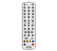 Meliconi Meliconi Easyclean 2+ Mando a distancia 2 en 1 universal con teclado plano, lavable a prueba de polvo y salpicaduras con protección IP53 y acceso a