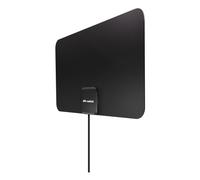 Meliconi Antena de TV Easy Fit, amplificada, Ultrafina, Compatible con DVB-T2 HEVC, DVB-T, Dab+, Filtro 4G/5G, alimentación USB 5 V, fácil instalación con biadhesivos incluidos