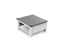 Meliconi Base Elevadora para Lavadora o Secadora con Cesta Extraíble de 32 L, Soporte hasta 250 kg, Pedestal Antivibración en Tecnopolímero, Blanco, 62 x 56 x 25 cm