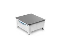 Meliconi Base Space Extra - Base de Elevación para Lavadora o Secadora Con Cajón Extraíble de 28 Lt en Tecnopolímero, Máx. 250 Kg, Blanco