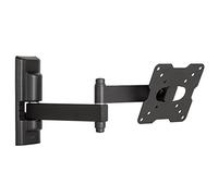 Meliconi CME EDR100, Soporte de Pared para TV con Doble Brazo, Soporte Inclinable para TV, Soporte para TV Plana de 14" a 25", VESA 50-75-100x100, Capacidad de Carga 17 Kg, Made in Italy, Negro
