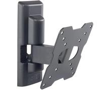 Meliconi CME ETR100, Soporte TV Pared Inclinable y Giratorio | TV 14”-25”, VESA 50-75-100, Capacidad 25 kg, Fischer Tacos, Fácil Instalación, Made in Italy, Negro