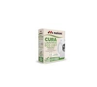 Meliconi Cura Lavadora Liquido Eco 2-en-1, Desinfectante y Anticalcáreo Lavadora, Fórmula Natural, Envase Reciclable, 2 Frascos de 250ml Ideales para 2 Tratamientos Completos