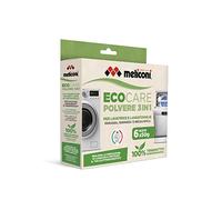 Meliconi EcoCare 3 en 1 - Desengrasante, descalcificación, higieniza. Apto para lavavajillas y lavadoras. Tensioactivos 100% biodegradables. 6 sobres de 50 g.