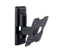 Meliconi FLATSTYLE FTR100, Soporte de Pared para TV Inclinable, Soporte para TV de Pantalla Plana de 14" a 25", Montaje VESA 50-75-100, Capacidad de Carga 20 Kg, Made in Italy, Negro