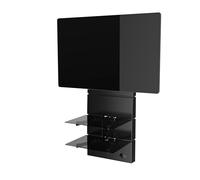 Meliconi Ghost Design 3500 Rotation Negro Matt Soporte de Pared para TV de 32" a 70", VESA 200, 300, 400 mm