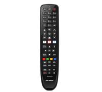 Meliconi | Gumbody Personal 6+, Mando a Distancia para TV TELEFUNKEN, reemplaza el Mando a Distancia Original. Ya preprogramado. Cuerpo de Goma antishock.