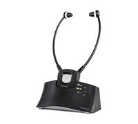 Meliconi HP Steto Digital, Auriculares Estetoscópicos sin cables, con Base de Carga, Micrófono ambiental y otras funciones avanzadas para ancianos, Duración 16h, Entradas de Audio Analógico y Digital