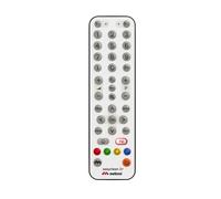 Meliconi Meliconi Easyclean 2+ Mando a distancia 2 en 1 universal con teclado plano, lavable a prueba de polvo y salpicaduras con protección IP53 y acceso a