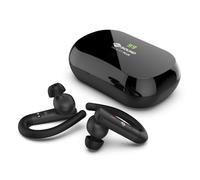 Meliconi MYSOUND True FIT Plus, Auriculares True Wireless Bluetooth 5.3 Negro, para Deportes, Control Táctil, Estuche de Carga con LED, Batería de 32 Horas