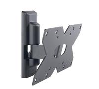 Meliconi CME ETR120, Soporte de TV para pared, Soporte de TV Inclinable, Soporte de TV Plano de 14" a 32", VESA 75-100-200x100, Capacidad de carga 20 Kg, Made in Italy, Negro