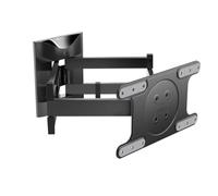 Meliconi Space System DUALMOTION OLED, Soporte TV Pared Doble Brazo | TV 40”-82”, VESA 200-300-400x200, Capacidad 55kg, Fischer Tacos, Made in Italy, Negro